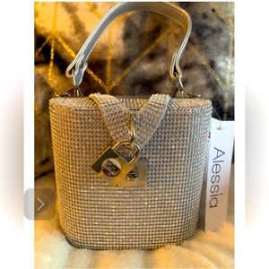 Alessia Silver Bling Purse